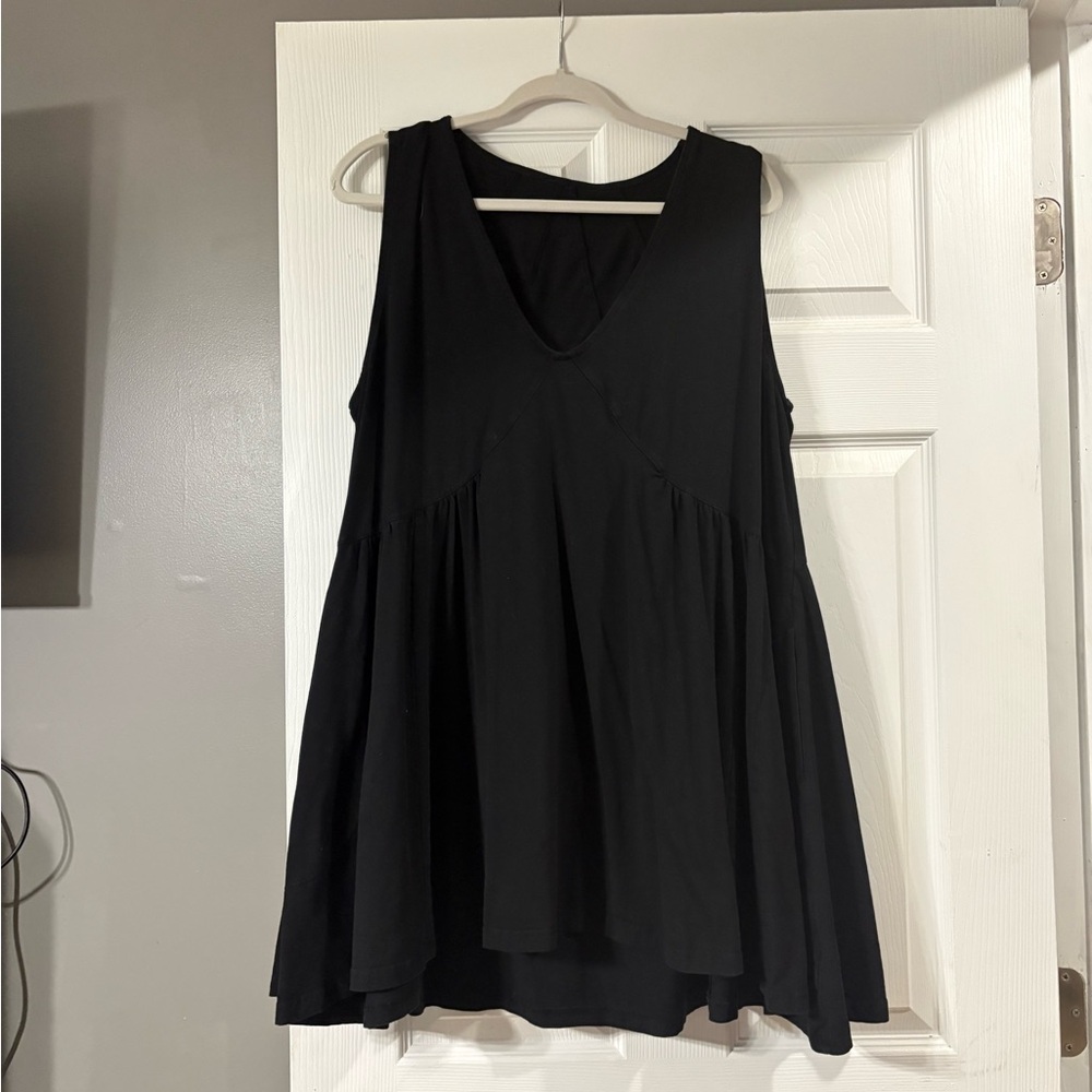 Chic Black Sleeveless Mini Dress